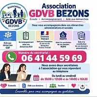1️⃣ Appuyez sur le grand texte en haut Remplacez-le entièrement par ceci : Bienvenue sur le site de l’Association GDVB Bezons Au service de la communauté des gens du voyage, notre association vous accompagne dans vos démarches et vous apporte écoute, conseils et soutien. Nous vous aidons notamment pour : • CAF • RSA • France Travail • Dossiers MDPH • Dossiers administratifs • Logement, santé, travail et scolarité 📞 Secrétariat : 06 41 44 59 69 🕘 Du lundi au vendredi : 9h à 12h et de 14h à 16h30